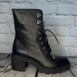 J. Crew Black Combat Boots